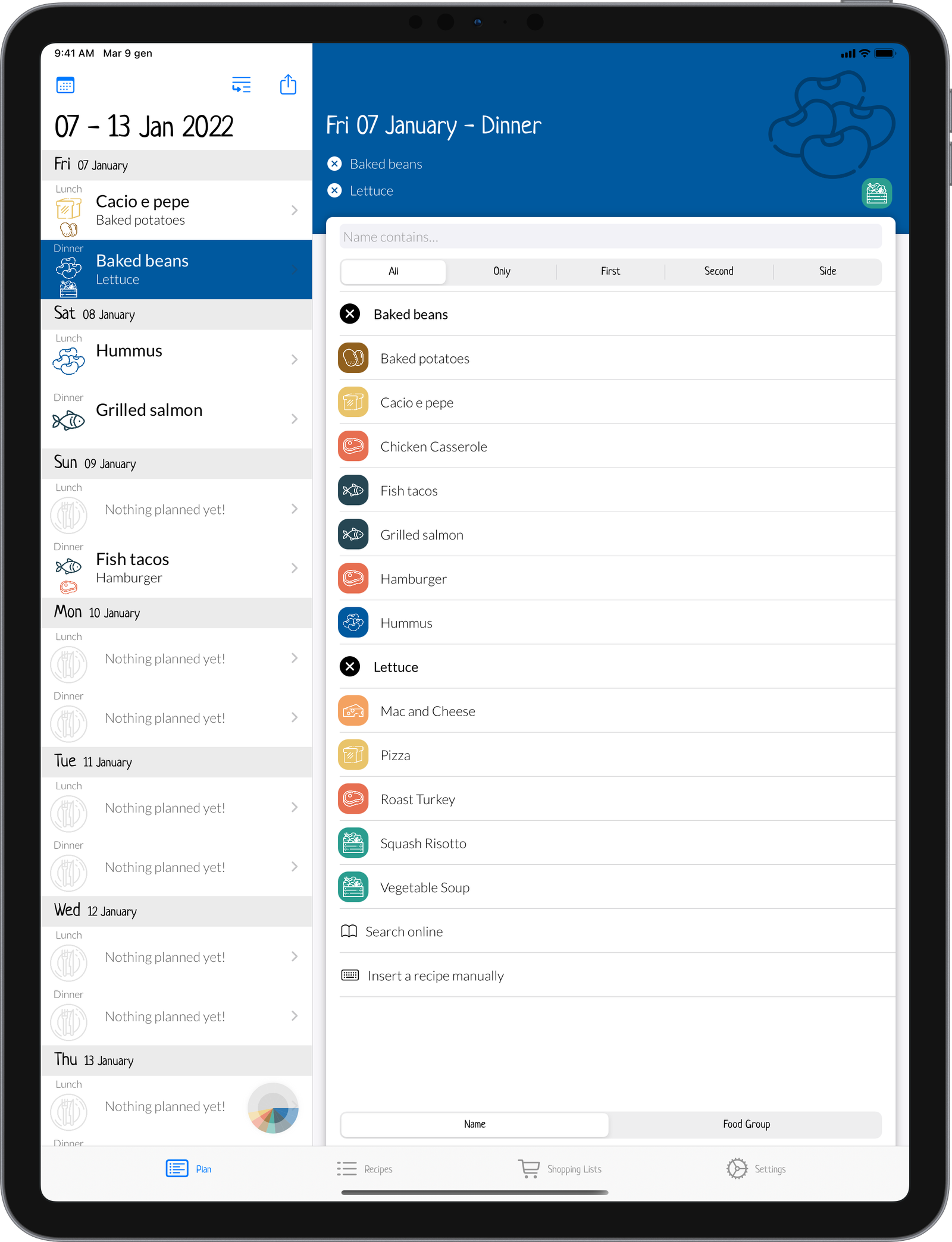 Menu Plan - Meal Planning made easy